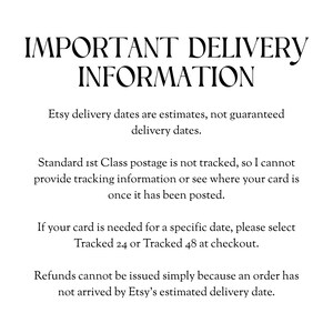a poem written in black and white with the words important delivery information