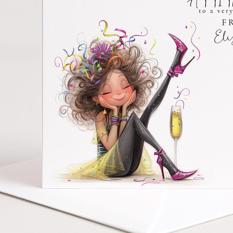 Funny Birthday Card for Friend, Aging With Attitude Card, Sassy Birthday Card for Her, Optional Name Personalisation image 5