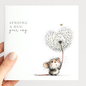 Sending a Hug Card, Thinking of You Card, Comfort Card, Support Card for Difficult Times image 1