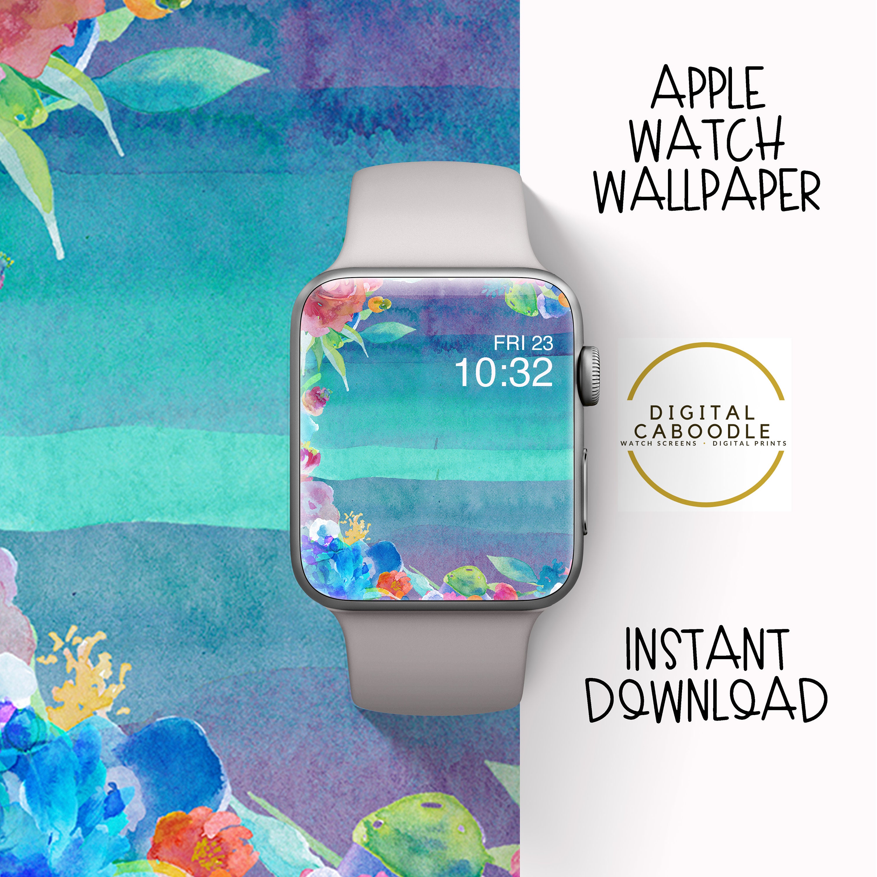 Apple Watch Wallpaper Modern Abstract apple watch background | Etsy