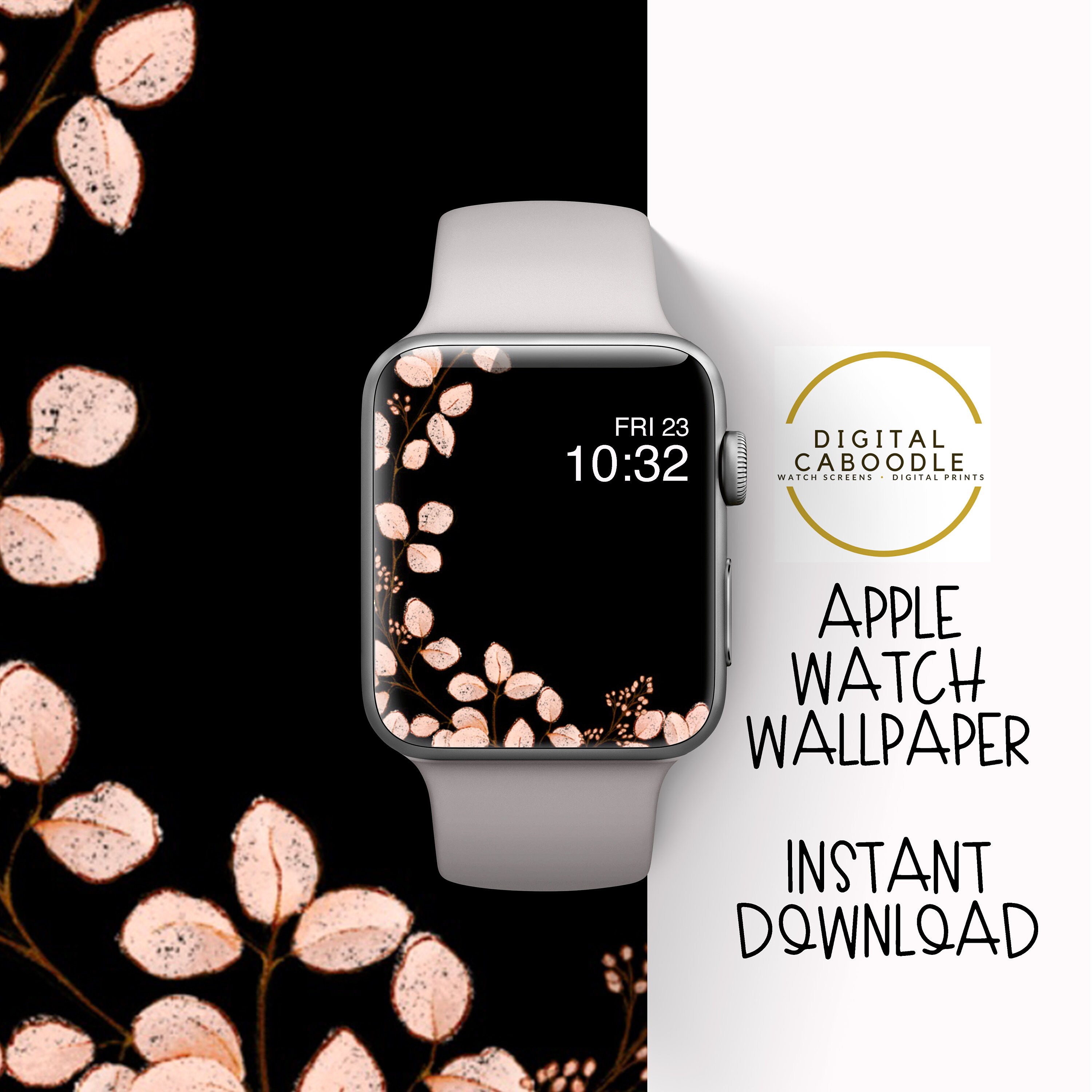 Apple Watch Wallpaper Apple Watch Background Flowers Watch Etsy