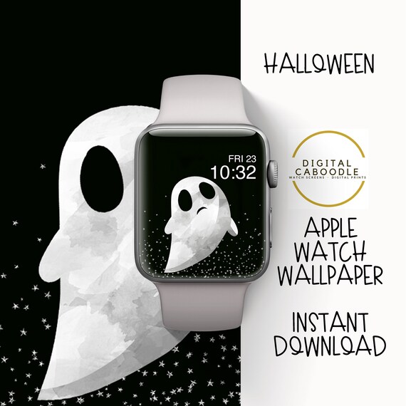 Halloween Apple Watch Fondo de pantalla Lindo fantasma | Etsy México
