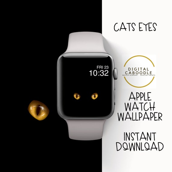 Apple Watch Wallpaper Cats Eyes Orange Wallpaper Smartwatch | Etsy Canada