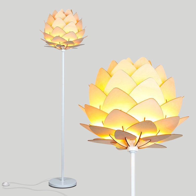 Brightech Artichoke LED Floor Lamp Unique Contemporary | Etsy