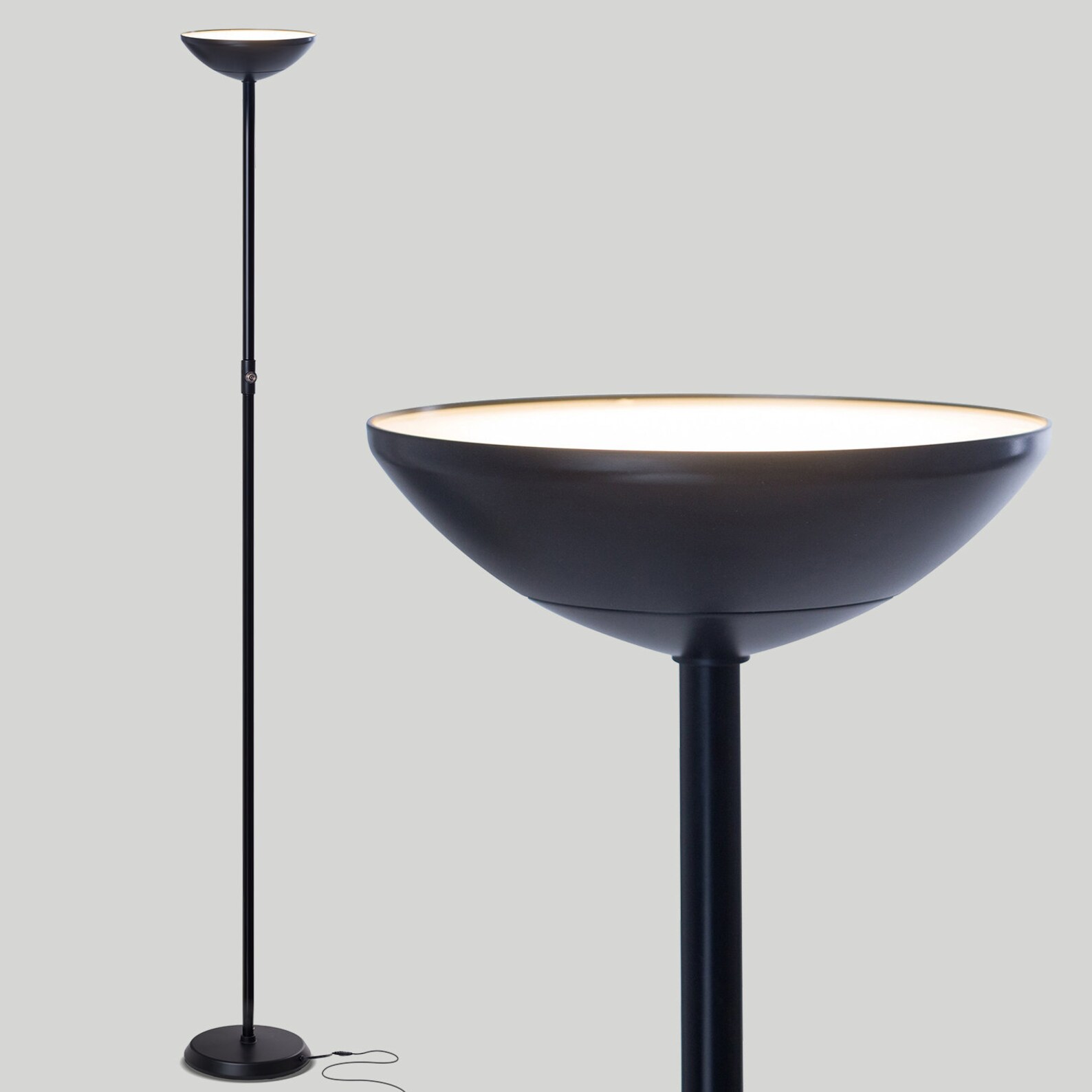 Brightech SkyLite LED Torchiere Floor Lamp Bright High Etsy