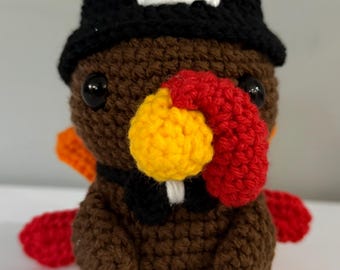 Crochet Turkey Decoration - Thanksgiving Amigurumi, Holiday Decor, Thanksgiving Crochet, Turkey Decoration, Handmade Crochet, Decoration