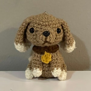 Crochet Dog Keychain - Amigurumi Animal Keychain, Crochet Dog, Handmade Keychain, Handmade Gift, Animal Keychain, Cute Gift