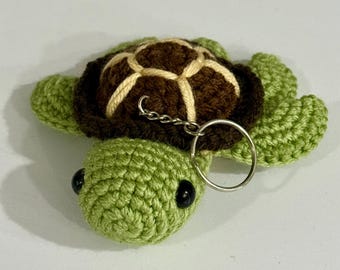 Crochet Turtle Keychain
