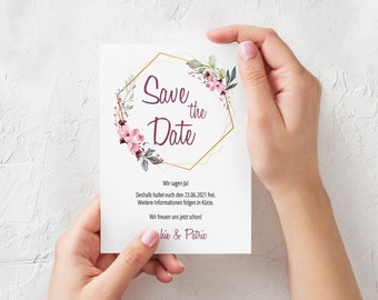 4 Save the Date Vorlagen (Generator) für deine Hochzeit