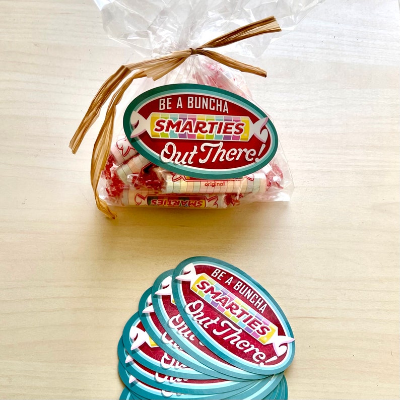 Smarties Lettering Smarties : Team Motivational Stickers (set of 24) - Etsy