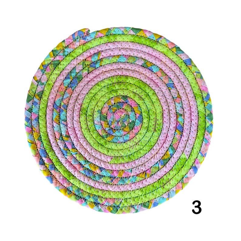 Easter/spring Cotton Rope Trivets - Etsy