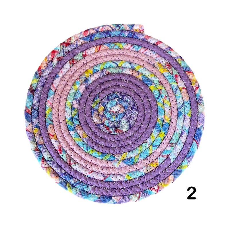 Easter/spring Cotton Rope Trivets - Etsy