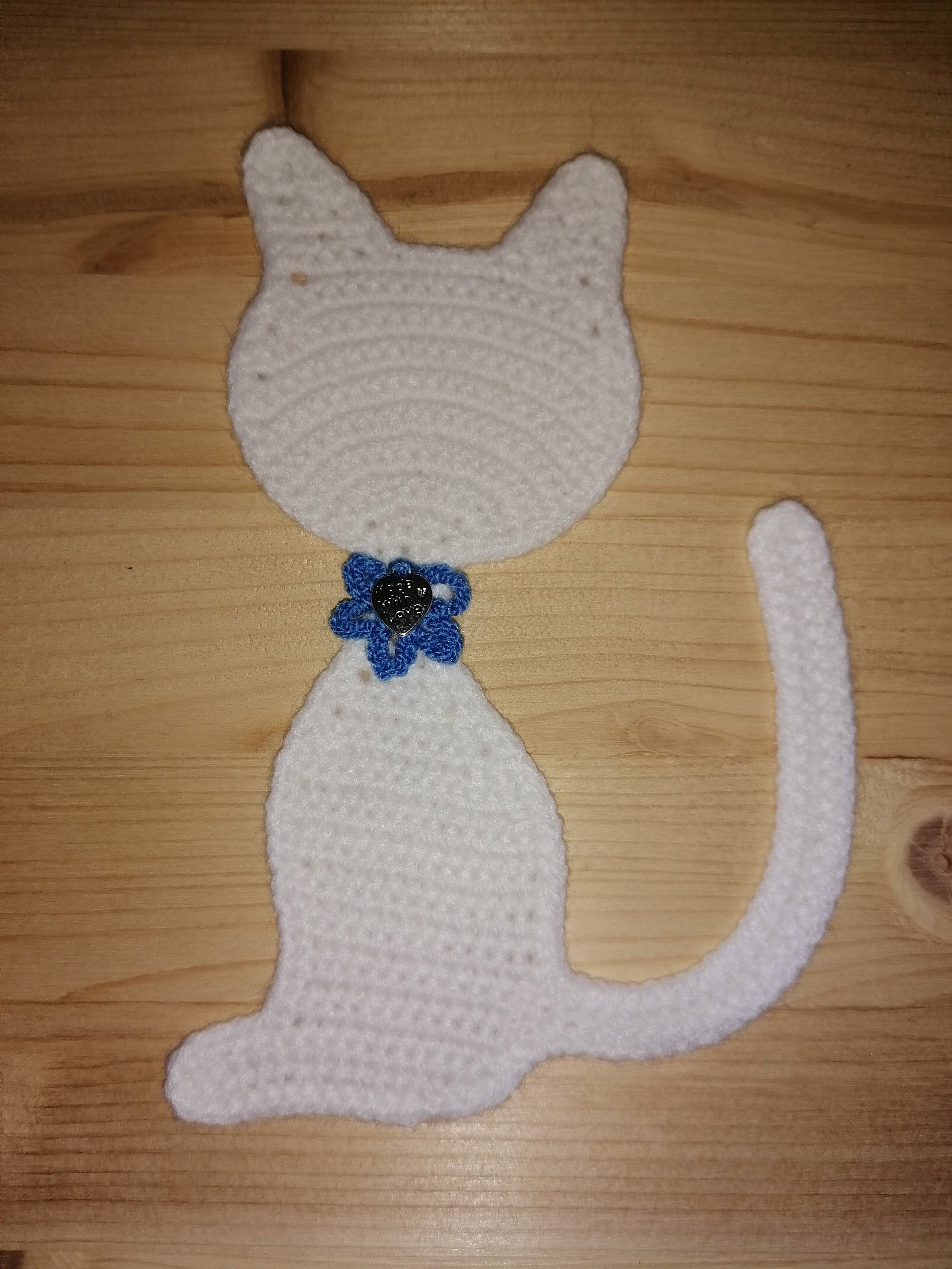Applique crochet cat pattern Bookmark Etsy
