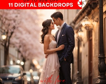 Valentine's Day Photography Backdrops – Maternity & Fine Art (Digital Download)
