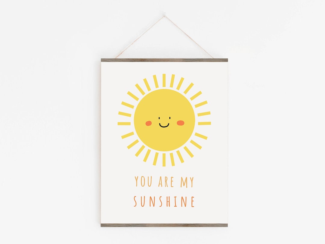 Nursery Decor Sunshine Printable Digital Download - Etsy