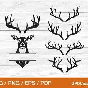 Hirsch SVG, Geweih SVG, Hirsch Monogramm SVG, Hirsch Kopf Svg, Hirsch Jagd Svg, Hirsch Jagd Clipart, Hirsch Kopf geschnitten Datei, Jagd Svg, Jäger Svg