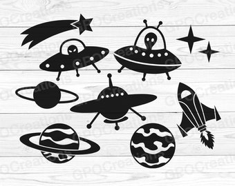 Spaceship clipart - Etsy NZ