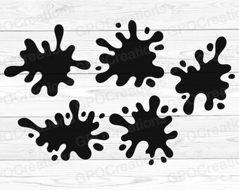 Splatter svg | Etsy