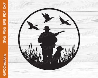 Duck Hunting SVG, Hunting Dog SVG, Hunting Season SVG, Hunter Svg, Hunting Cut File, Duck Hunting Png Clipart, Duck Hunting Graphics Dxf