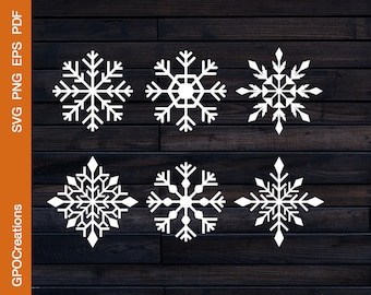Snowflakes SVG Bundle, Snowflake SVG, Christmas SVG, Snow Svg, Snowflake Clipart, Winter Svg, Snowflakes Cut File, Christmas Snowflake Svg