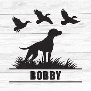 Entenjagd SVG, Jagdhund Monogramm SVG, Jagdsaison SVG, Entenjagd Png, Jagd Schnittdatei, Entenjagd Hund Zeiger Schnittdatei Dxf