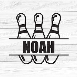 Bowling SVG, Bowling PNG, Bowling Split Monogram SVG, Bowling Ball Svg, Bowling Shirt Svg, Bowling Svg Cut File, Bowling Svg for Shirt