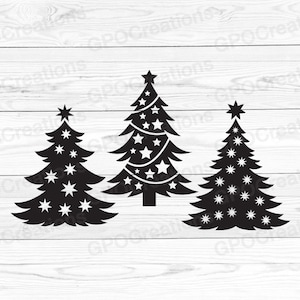 Arbre de Noël SVG, Arbres de Noël SVG, Joyeux Noël SVG, Pins Svg, Arbre de Noël Png, Noël Svg, Arbre de Noël Clipart