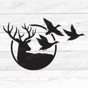 Deer SVG, Duck SVG, Hunting SVG, Deer Hunting Svg, Duck Hunting Svg, Buck Svg, Outdoor Svg, Deer Antlers Svg, Bird Hunting Svg, Country Svg