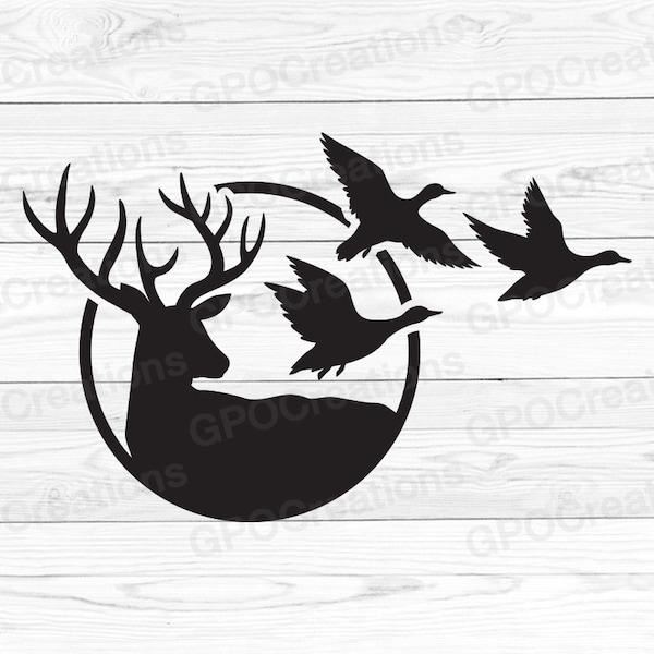 Deer SVG, Duck SVG, Hunting SVG, Deer Hunting Svg, Duck Hunting Svg, Buck Svg, Outdoors Svg, Deer Antlers Svg, Bird Hunting Svg, Country Svg