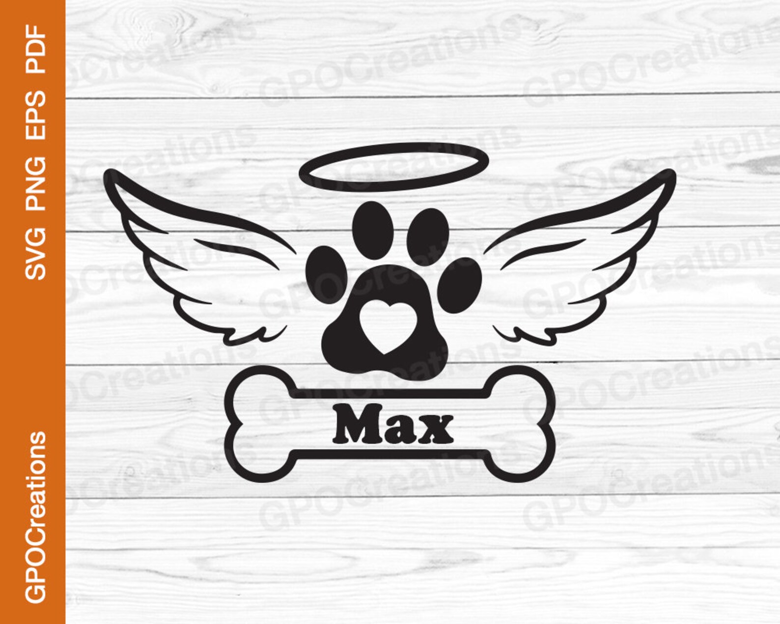 Pet Dog Memorial SVG, Dog Loss SVG, Paw Print SVG, Pet Memorial Svg Png ...