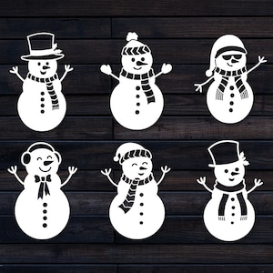 Snowman SVG Bundle, Snowman Clipart, Let it Snow Snowman SVG, Snowman Cut File, Christmas Snowman SVG, Christmas Svg, Snowman Png