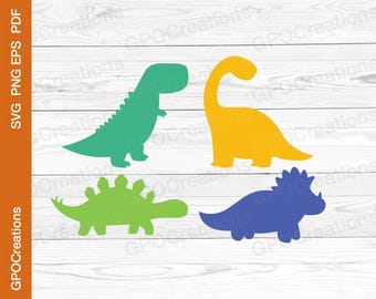 Dinosaur Svg, Cute Dinosaur Svg, Dinosaur Birthday Svg, Dinosaur Clipart, Dinosaur Print and Cut Svg, T-Rex Svg, Dino Svg, Instant Download