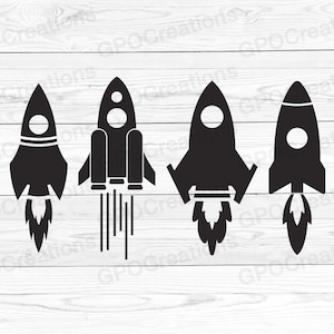 Spaceship SVG, Rocket SVG, Spaceship Bundle Svg, Spaceship PNG, Rocket Png, Space Svg, Spaceship Cut File, Space Elements, Spaceship Clipart