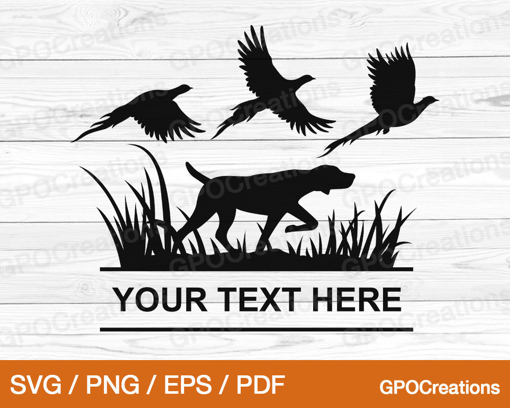 Hunting Dog SVG Pheasant Hunting SVG Pheasant Svg Hunting Etsy Hong Kong