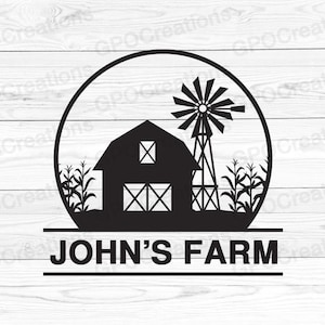 Ferme SVG, SVG scène de ferme, ferme Split monogramme SVG, SVG vie à la ferme, bienvenue dans notre ferme SVG, dessins numériques ferme, clipart ferme, ferme