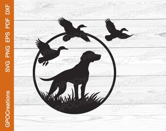 Duck Hunting SVG, Hunting Dog SVG, Hunting Season SVG, Duck Hunting Png Clipart, Hunting Cut File, Duck Hunting Dog Pointer Svg Cut file Dxf
