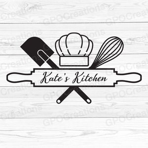 Bakken SVG, bakken Monogram SVG, keuken SVG, bakgerei Svg, koken Svg, bakken gesneden bestand, bakken Png, keuken Monogram Svg, bakken