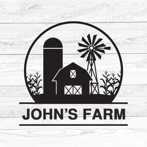 Farm SVG, Farm Scene SVG, Farm Split Monogram SVG, Welcome to our farm Svg, Farm Life Svg, Farm Digital Designs, Farm Cut File, Farm Clipart