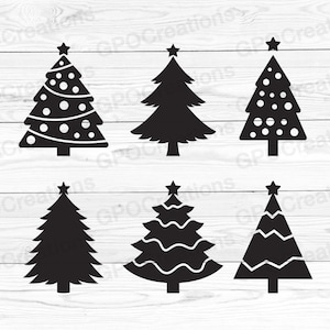 Christmas Tree SVG, Christmas Trees SVG, Christmas Cut File, Merry Christmas SVG, Pine Tree Svg, Christmas Tree Png, Christmas Holiday Svg