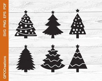 Christmas Tree SVG, Christmas Trees SVG, Christmas Cut File, Merry Christmas SVG, Pine Tree Svg, Christmas Tree Png, Christmas Holiday Svg