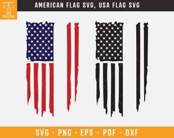 American Flag SVG, USA Flag SVG, 4th of July Svg, Fourth of July Svg, Distressed Flag Svg, Usa Patriotic Flag Svg, July 4th Svg Png Dxf