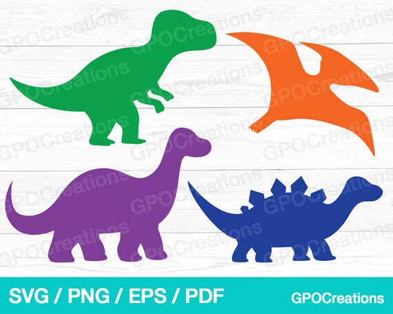 cute dinosaur silhouette clipart