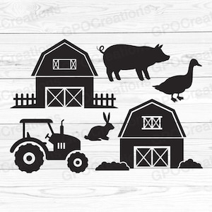 Farm SVG, Barn SVG, Farm Animals SVG, Farm Life Svg, Farm Backdrop Svg, Welcome to our farm Svg, Farm Scene Svg, Farm Clipart, Farm Cut File