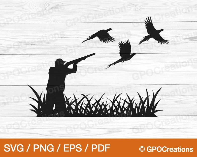 Pheasant Hunting SVG Pheasant SVG Hunting Clipart Bird Etsy