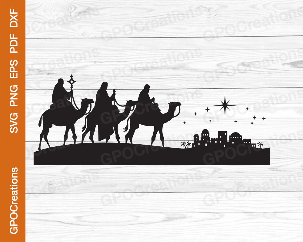 Christmas Stencil O Holy Night Wise Men Seek Him Jesus Bethlehem Star DIY  Signs