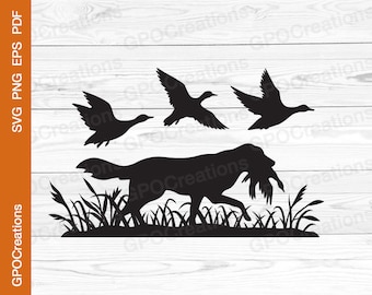 Hunting Dog SVG, Duck Hunting SVG, Duck Hunting Dog SVG, Hunting Clipart, Dad Hunting Svg, Gone Hunting Svg, Hunting Season Svg, Hunter Svg