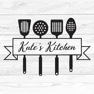 Utensílios de cozinha SVG, Cozinha SVG, Clipart de cozinha, Monograma de divisão de cozinha SVG, Cozinha Svg, Decoração de cozinha Svg, Cozinha de fazenda Svg