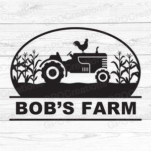 Boerderij SVG, boerderij split frame SVG, boerderij monogram SVG, boerderij leven SVG, boerderij achtergrond SVG, boerderij scène SVG, boerderij gesneden bestand, boerderij clipart, trekker