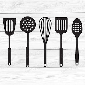Utensílios de cozinha SVG, Cozinha SVG, Clipart de cozinha, Arquivo de corte de utensílios de cozinha, Decoração de cozinha Svg, Cozinha de fazenda Svg, Cozinhar Svg