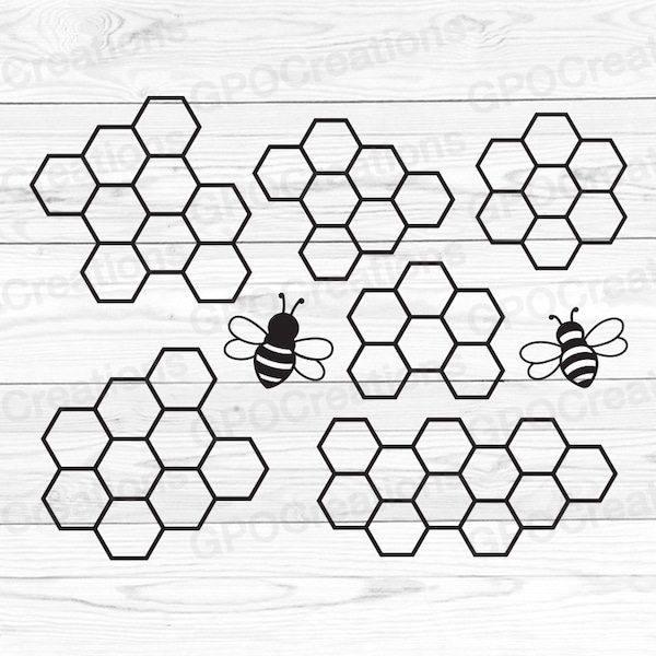 Honeycomb SVG, Honey Bee SVG, Honey SVG, Beekeeper Svg, Hexagon Svg, Bee Svg, Bee Png, Beekeeping Svg, Honeycomb Graphics, Honeycomb Clipart